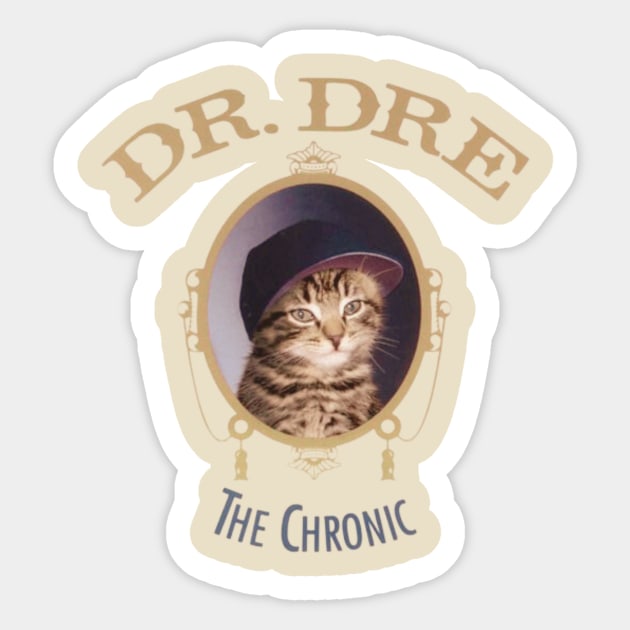 The Chronic Cats Parody Style Sticker by The Psychopath's